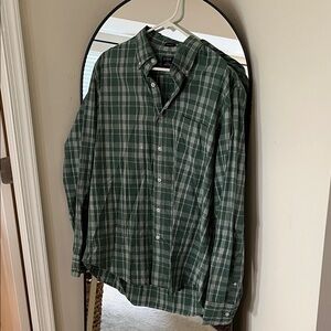 J. Crew Green Plaid Button Down Shirt